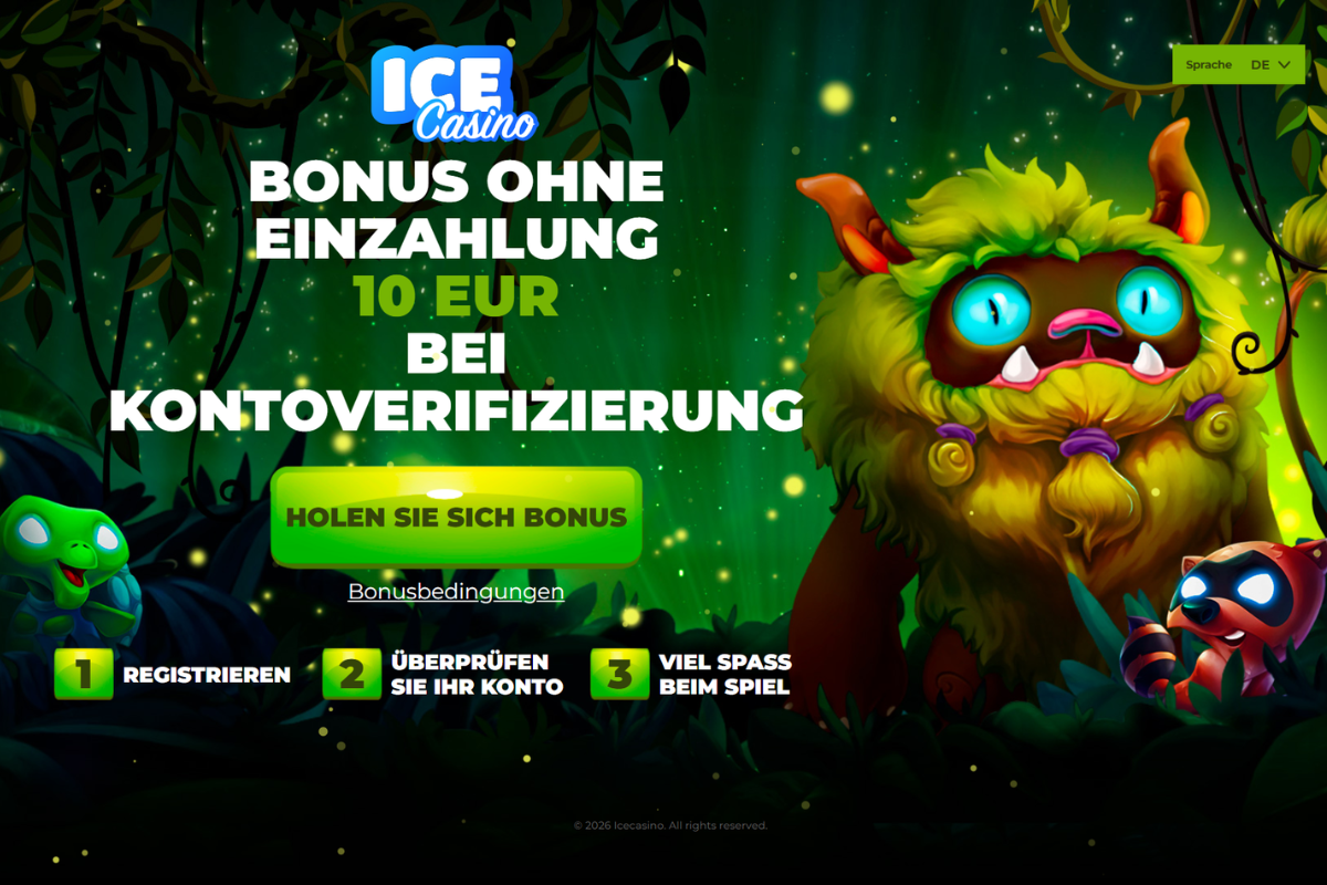 IceCasino – 10 Euro Bonus ohne Einzahlung
